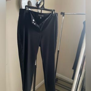 Slimming pant with satin side stripe. Nice for office or outings!